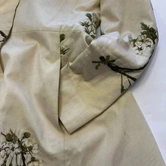 Cole Haan Women's size 2 Long Embroidered Coat Lined Dress Jacket - Picture 13 of 14